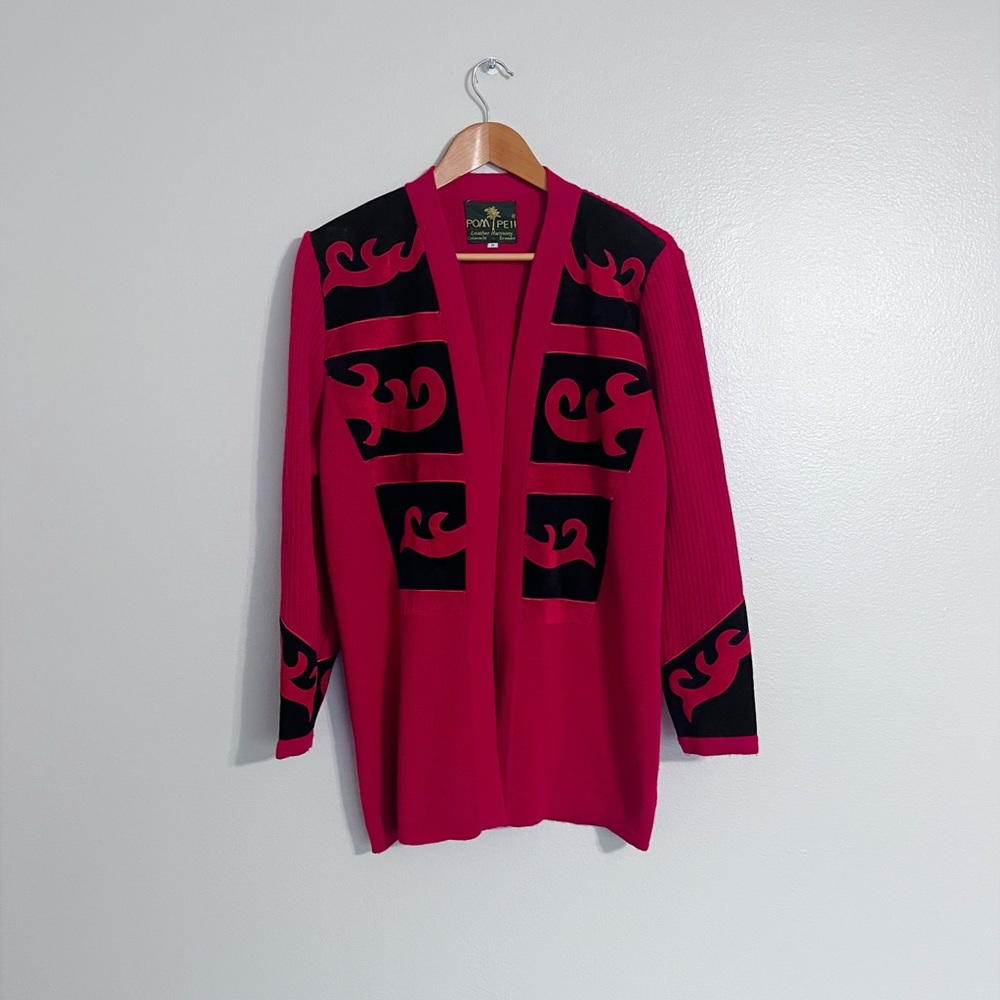 Pompeii Vintage Leather Blend Cardigan